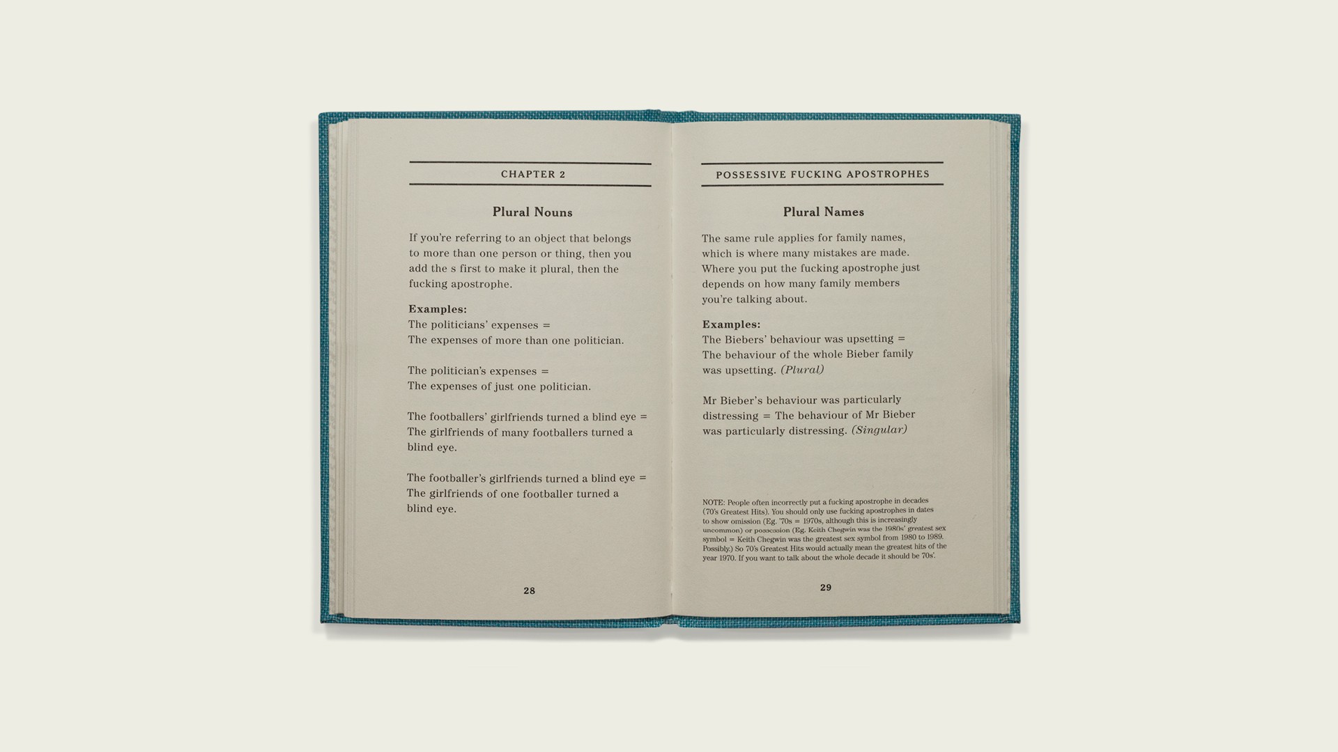 Fucking Apostrophes inside spread}